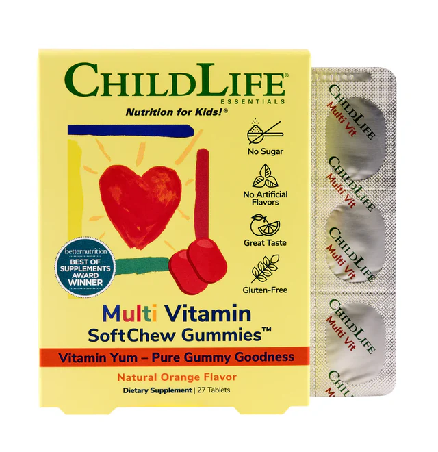 ChildLife Essentials Multi Vitamin SoftChew Gummies for kids — 27 tablets